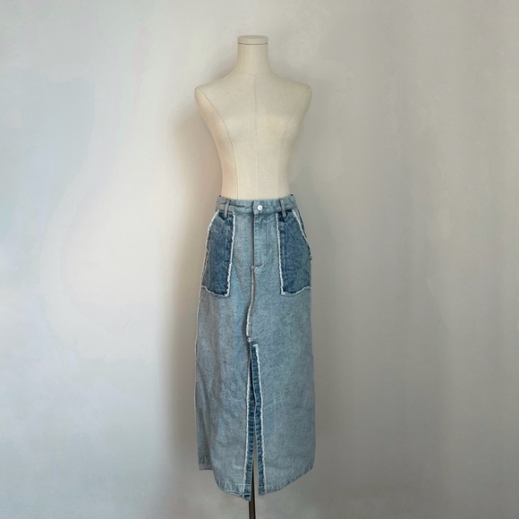sea-new-york Dresses & Skirts - Sea New York Oona Frayed Denim Skirt Women’s Size 4